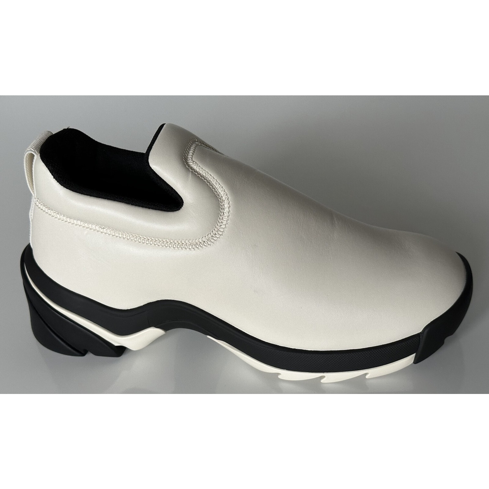 Bottega Veneta Men's Neutral Lagoon Nappa Leather Sneakers 8 Us 667069 Nib $890